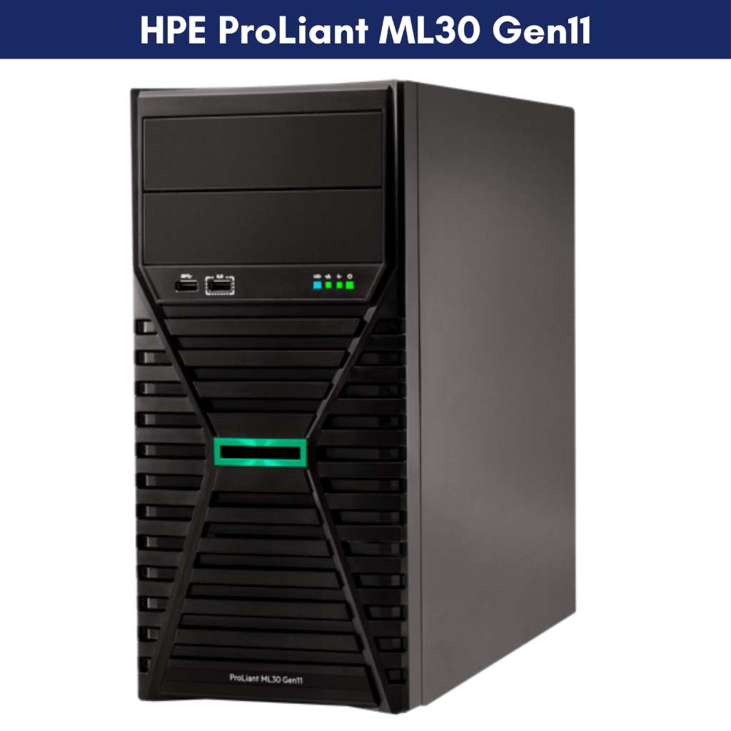 HP ProLiant ML30 G11 Tower Server – Intel Xeon E-2224